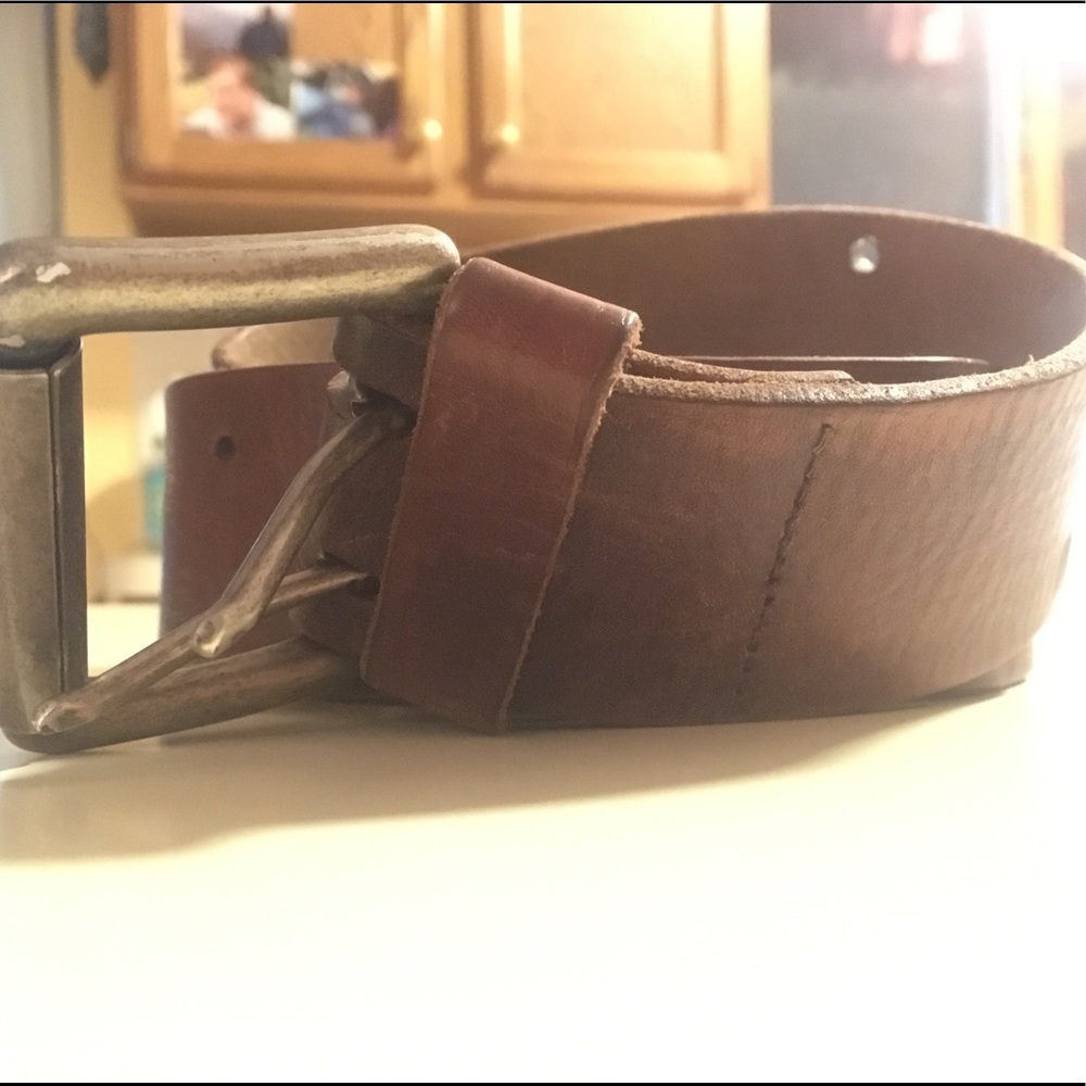 Leather American Eagle Belt